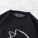 Pull-chat-femme-et-homme-silhouette-blanche-picture-2
