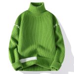 Pull-col-roule-homme-a-bandes-contrastees-picture-3