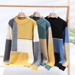 Pull-color-block-femme-et-homme-asymetrique-picture-1