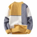 Pull color block femme et homme asymétrique