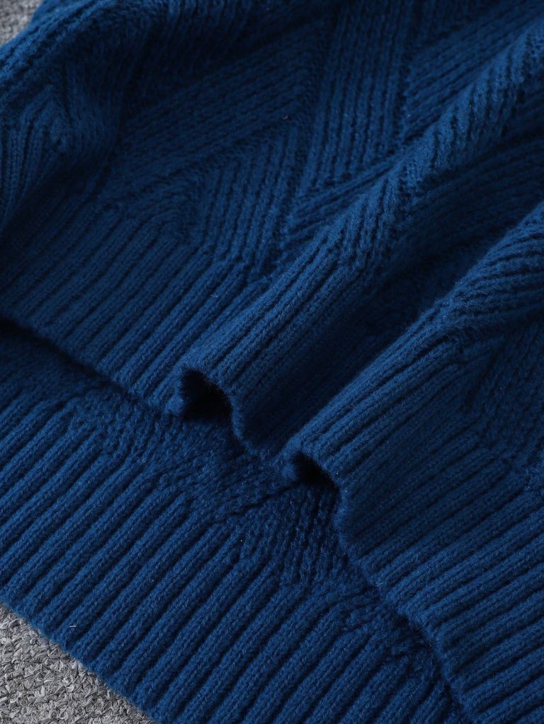 Pull-homme-en-maille-a-motif-chevron-picture-3