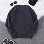 Pull-homme-en-maille-a-motif-chevron-picture-9