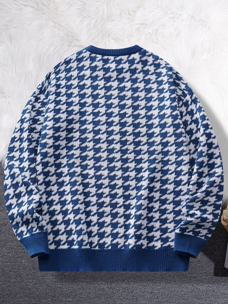 Pull-pied-de-poule-bleu-oversize-picture-6