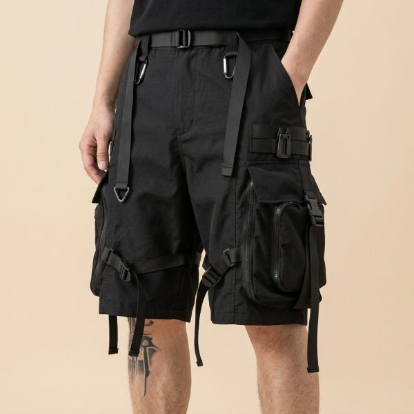 Short cargo homme militaire noir
