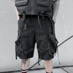Short-cargo-homme-militaire-noir-picture-2