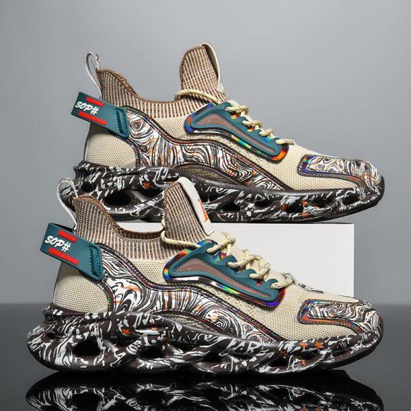 Sneakers japonaises streetwear homme marbrées