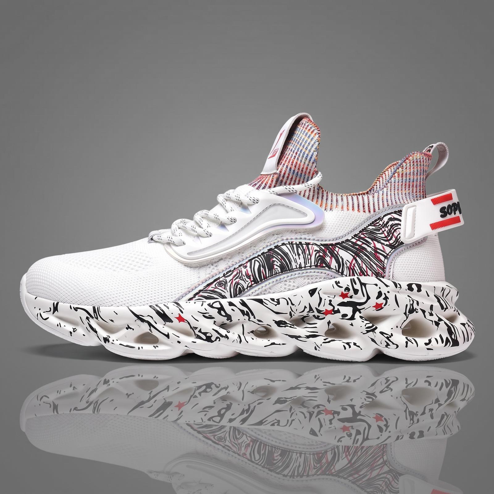 Sneakers japonaises streetwear homme marbrées