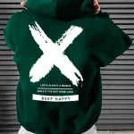 Sweat-a-capuche-homme-oversize-grand-X-picture-3
