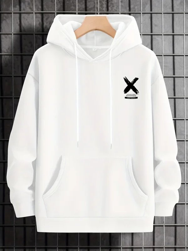 Sweat-a-capuche-homme-oversize-grand-X-picture-4