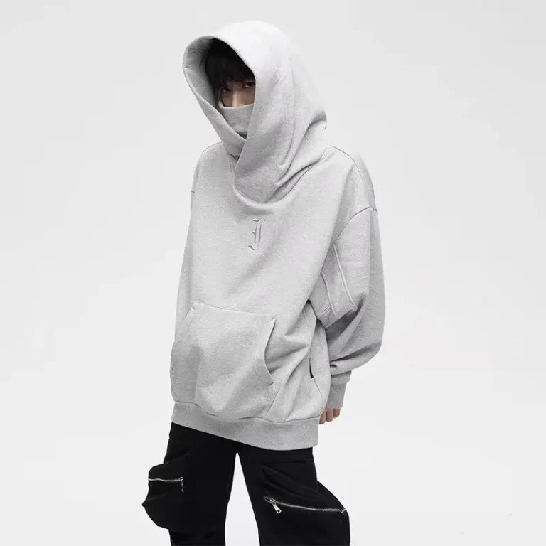 Sweat-a-capuche-oversize-a-col-montant-picture-2