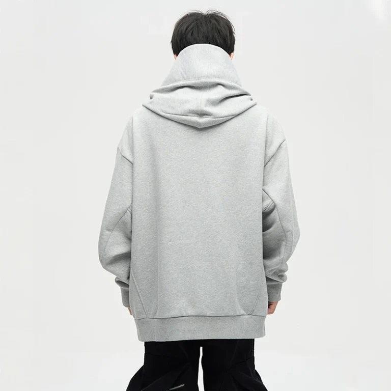 Sweat-a-capuche-oversize-a-col-montant-picture-3