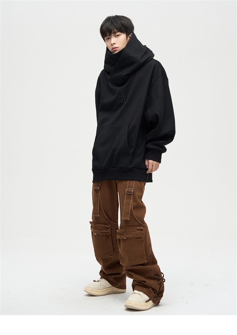 Sweat-a-capuche-oversize-a-col-montant-picture-8