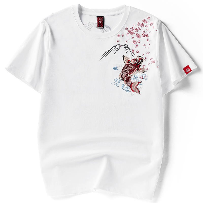T-shirt-carpe-koi-brode-et-mont-Fuji-picture-5