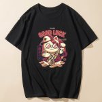 T-shirt-maneki-neko-lucky-cat-Good-Luck-miniature