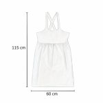 Tablier japonais en coton et lin dos croisé