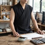 Tunique-japonaise-sans-manches-en-coton-et-lin-ambiance-7401