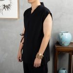 Tunique-japonaise-sans-manches-en-coton-et-lin-picture-11
