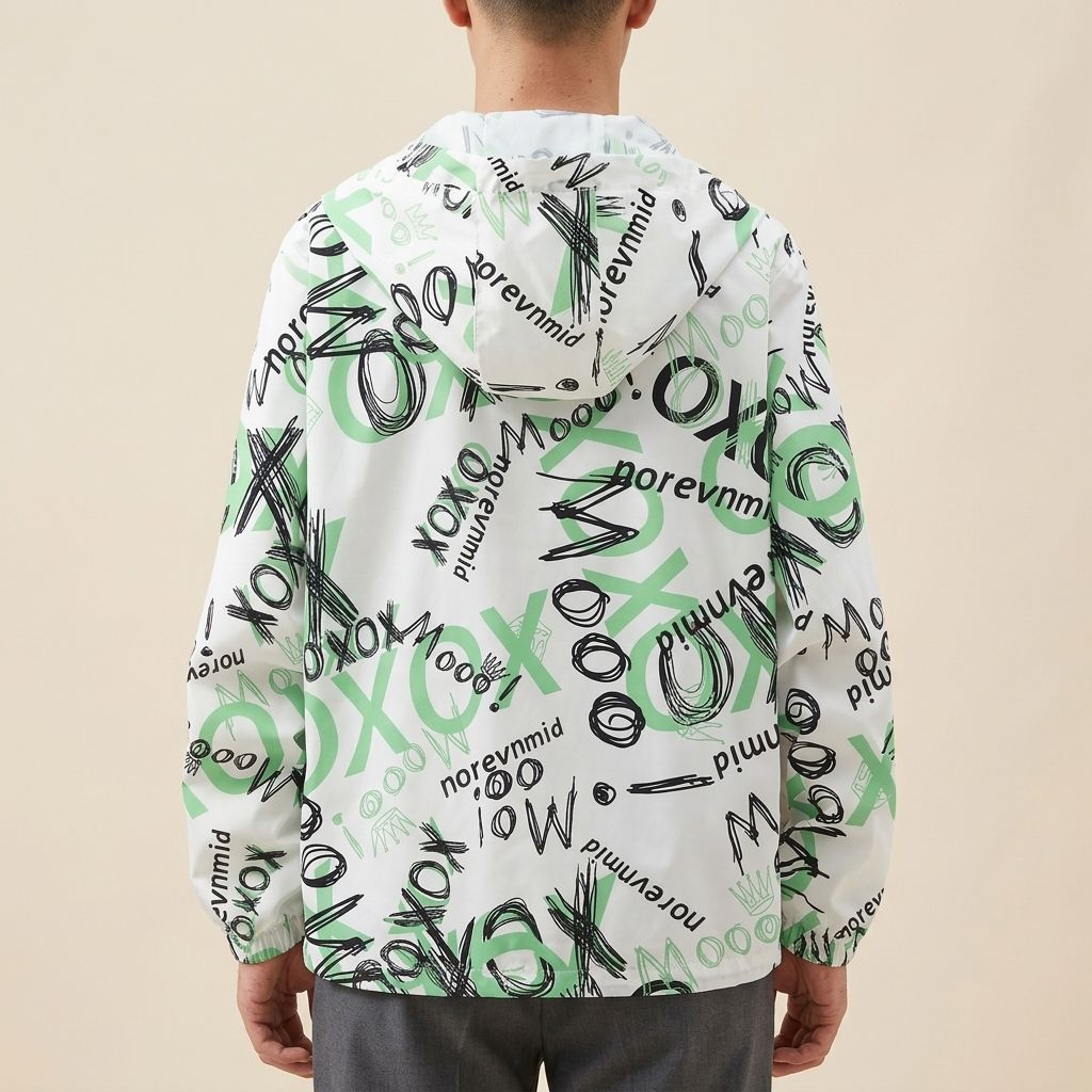 Veste-a-capuche-unisexe-imprime-lettres-miniature