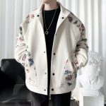Veste-brodee-homme-a-papillons-et-fleurs-picture-1