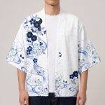 Veste kimono femme et homme à kitsune