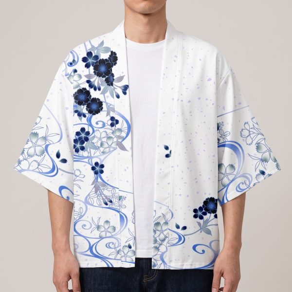 Veste kimono femme et homme à kitsune