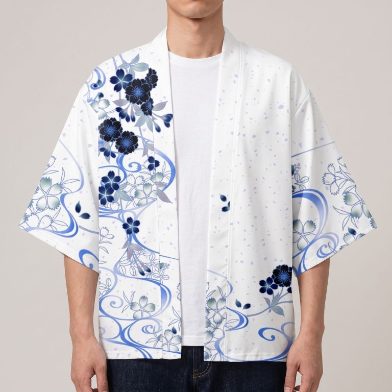 Veste kimono femme et homme à kitsune