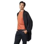 Veste-style-kimono-homme-unie-a-col-chale-picture-3