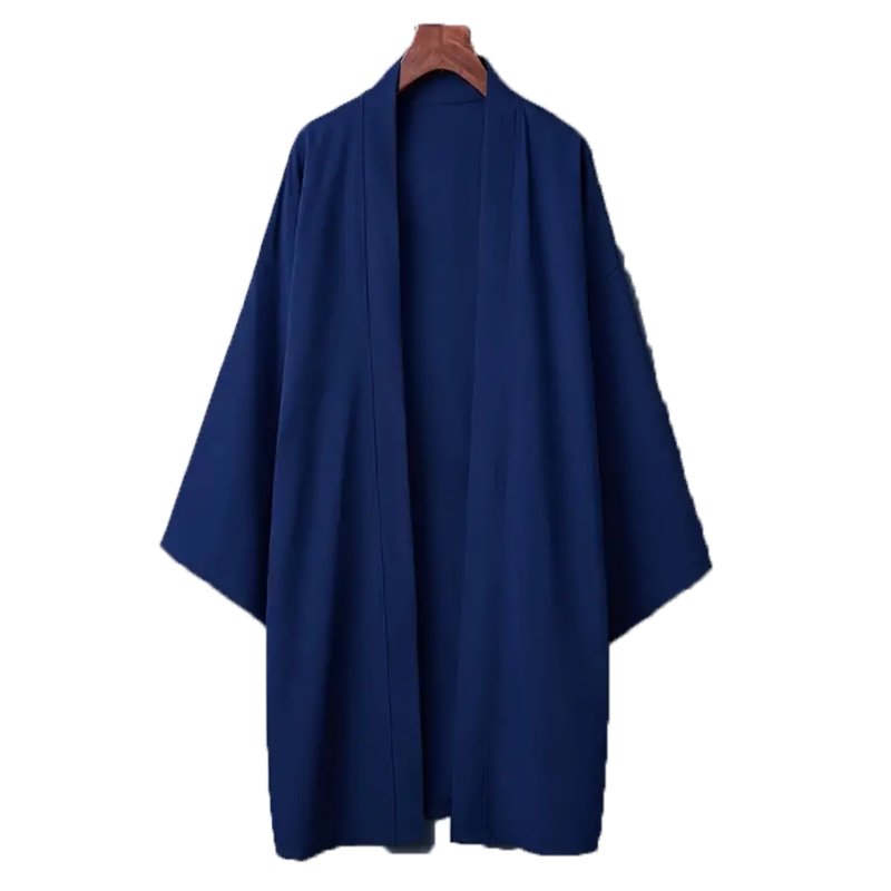 Veste-style-kimono-homme-unie-a-col-chale-picture-6