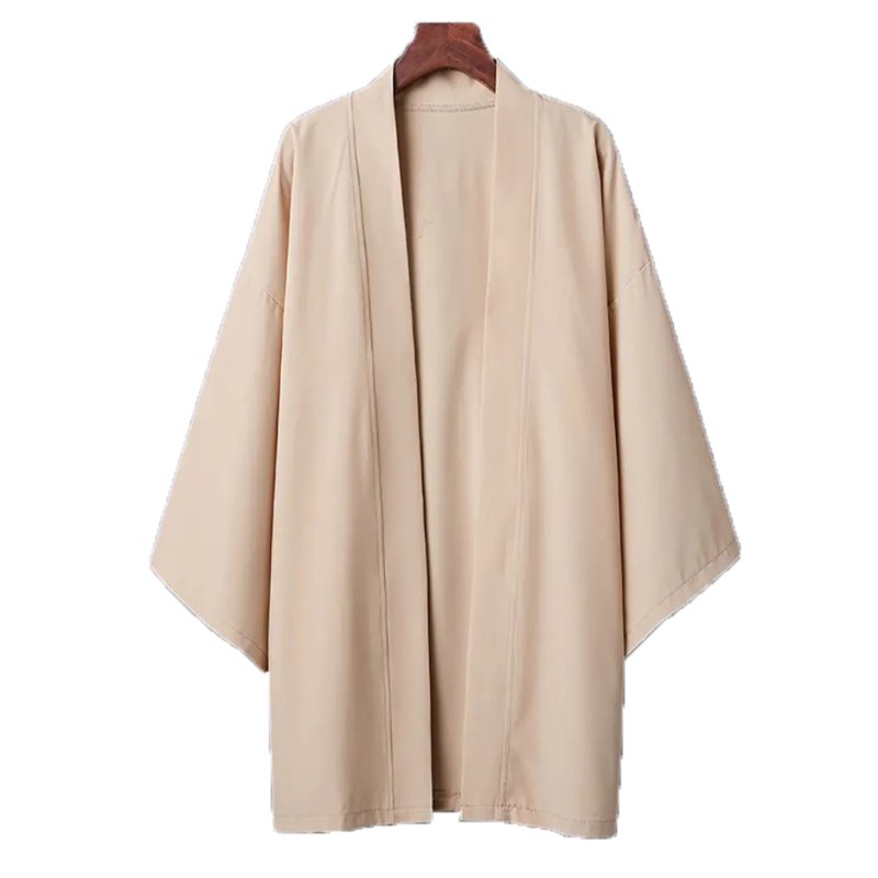 Veste-style-kimono-homme-unie-a-col-chale-picture-8
