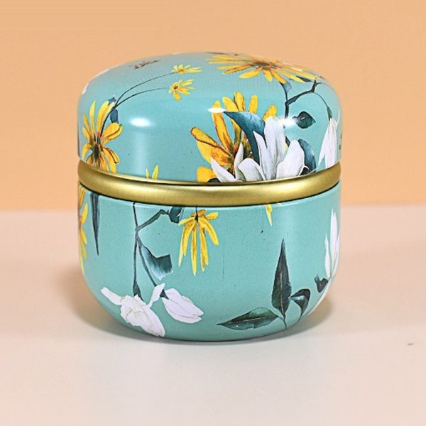 Boîte à thé japonaise vert tropical