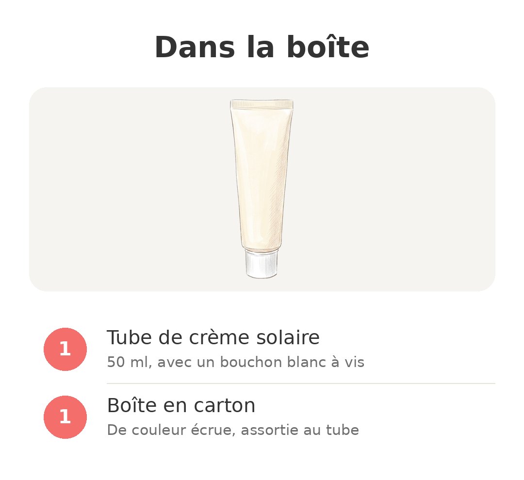 Contenu de la boîte : Relief Sun Riz 50 ml