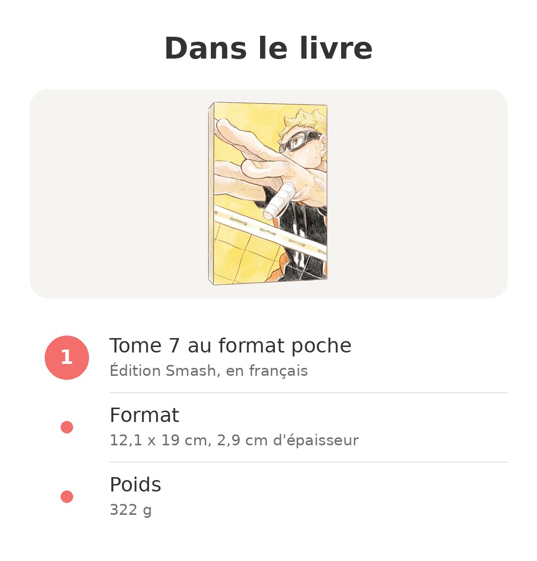 Contenu de la boîte : Haikyu Smash tome 7