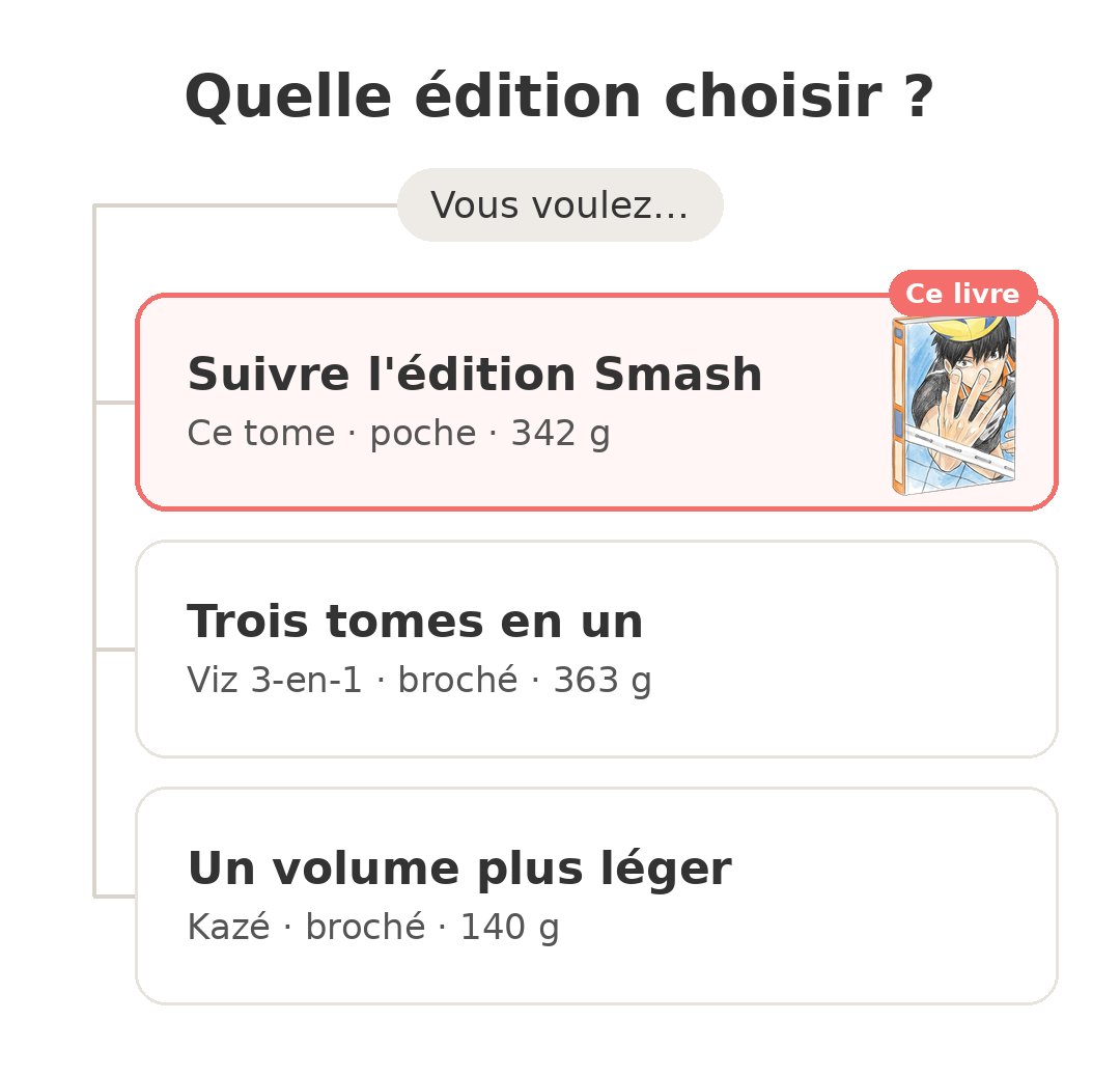 Quel modèle choisir : Haikyu Smash tome 10 et ses concurrents