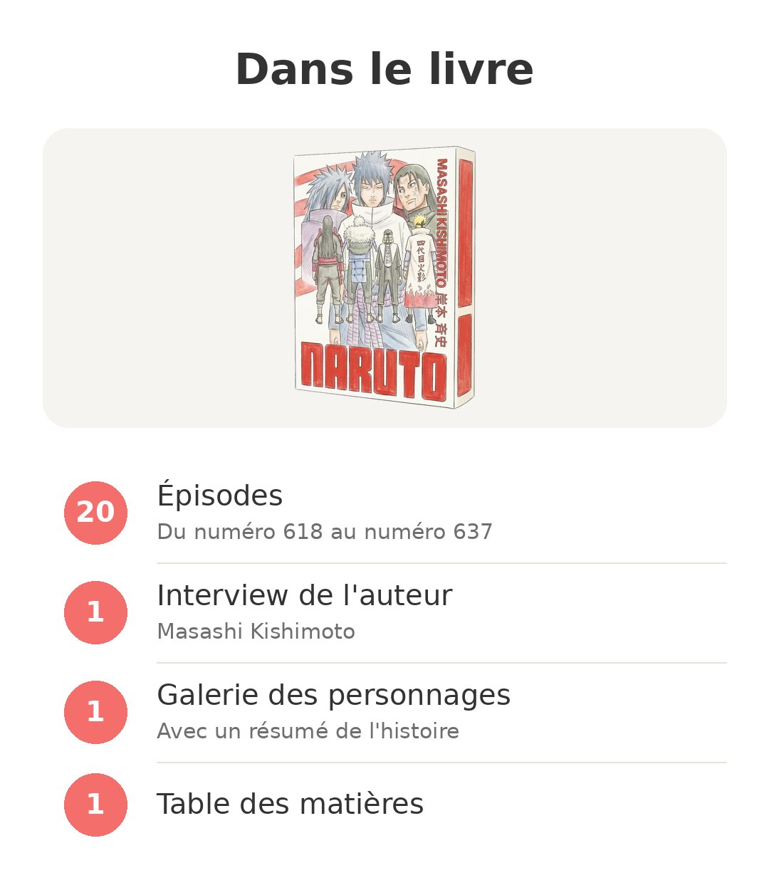 Contenu de la boîte : Naruto Hokage tome 33
