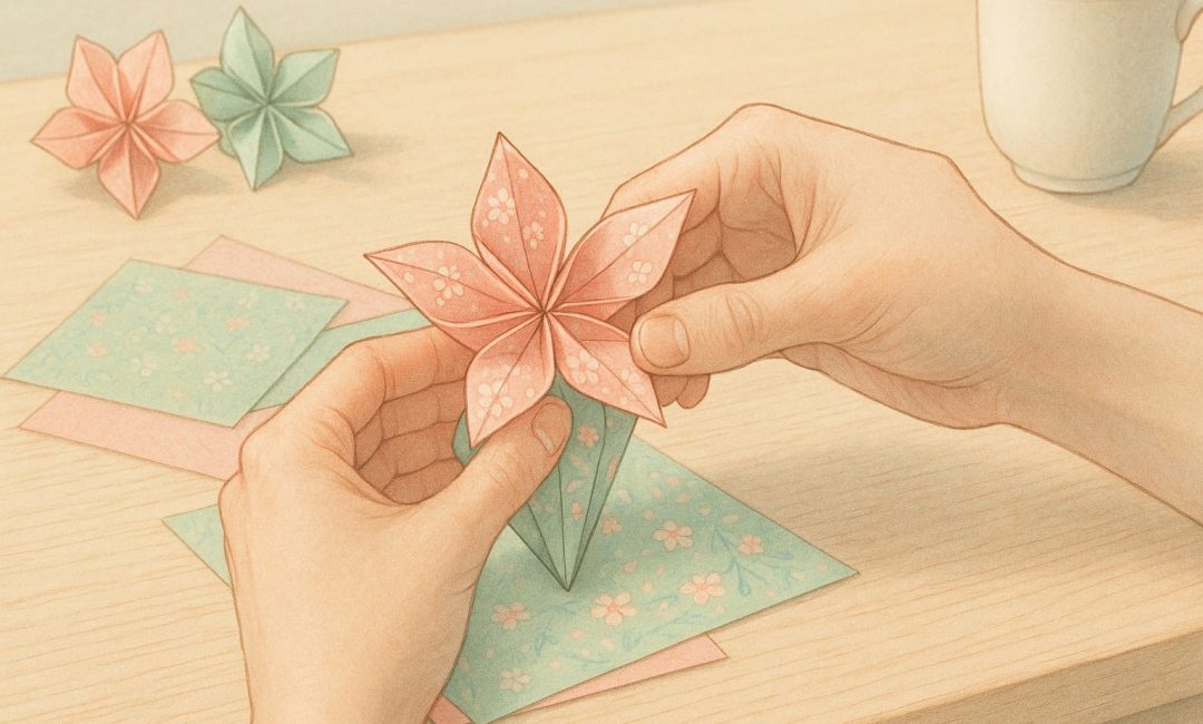 Comment faire une fleur en origami