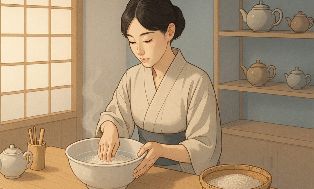 pourquoi japonais lavent riz